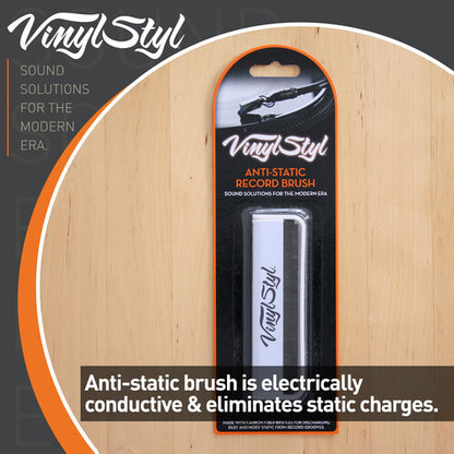 Premium Anti-static Vinyl Record Cleaning Brush - (White)