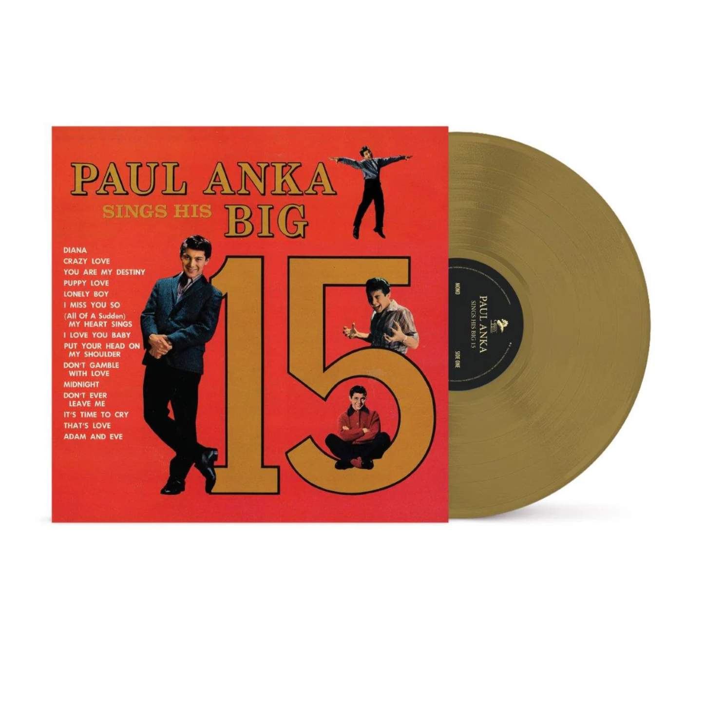 Paul Anka sings his big 15 (GOLD VINYL) - Paul Anka