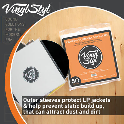 Premium Vinyl Outer Sleeve - 50 Count (Clear)