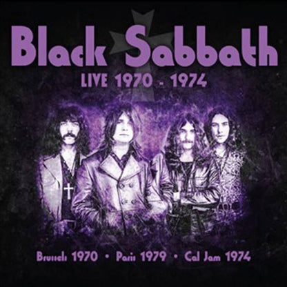 Black Sabbath - Live 1970-1974 (4LP BOX): Limited, Numbered Purple Marble Colored Vinyl, Book, Poster
