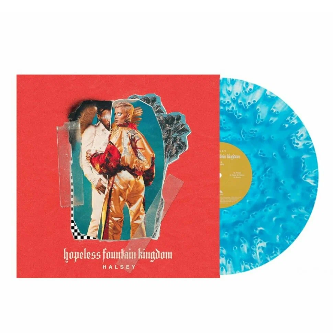 HOPELESS FOUNTAIN KINGDOM (CLOUDY CLEAR WITH TEAL SPLATTER VINYL) - Halsey